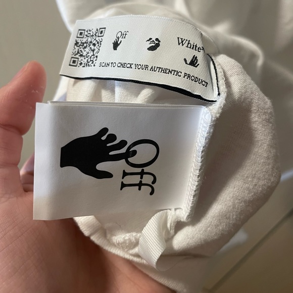 Off-White Logo Slim S/S Tee Sz L [Worn 1x] - Picture 5 of 6